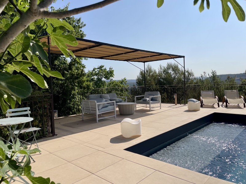 pergola acier avec toile 