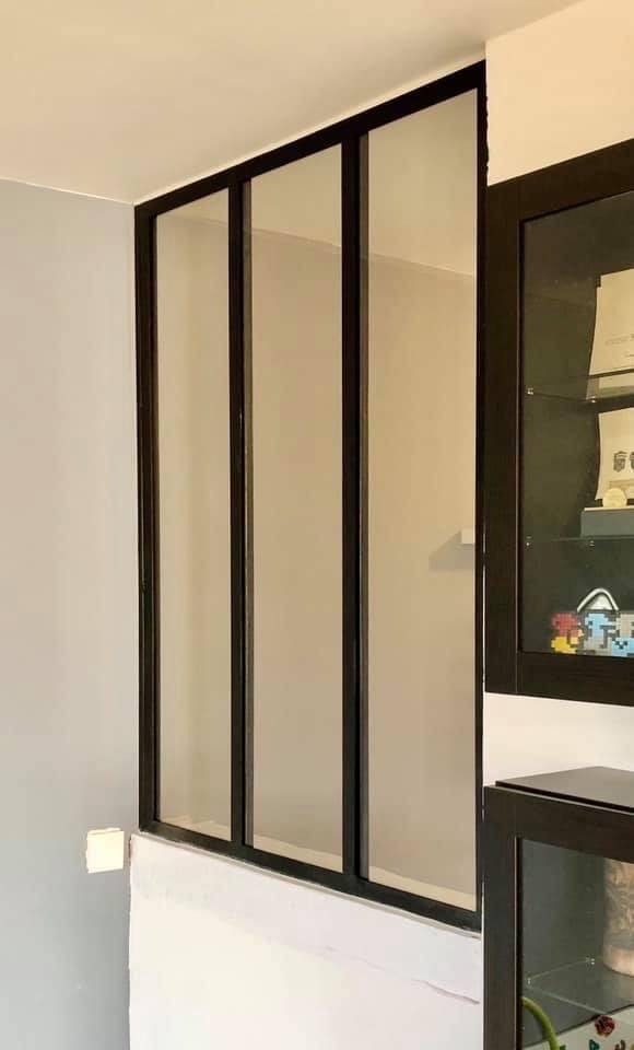 Fabrication et pose d'une verrière en fer noir à Aix en Provence